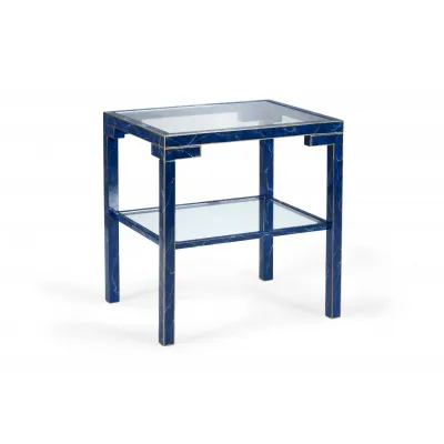 Decker Side Table Lapis