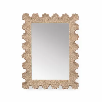 Scalloped Shell Rectangular Mirror