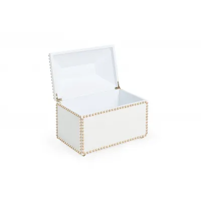 Chic Studded Box White