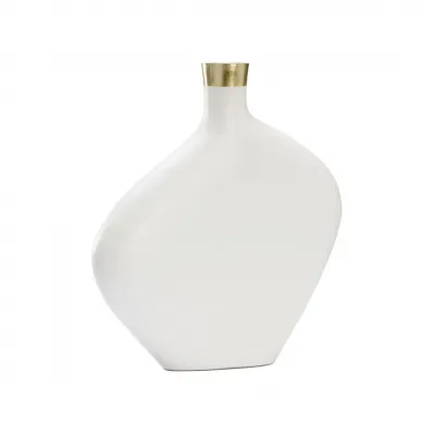 Asymmetric Vase White Large