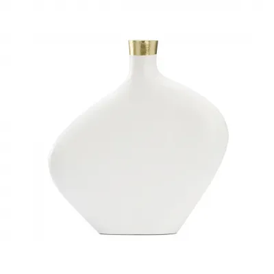 Asymmetric Vase White Large