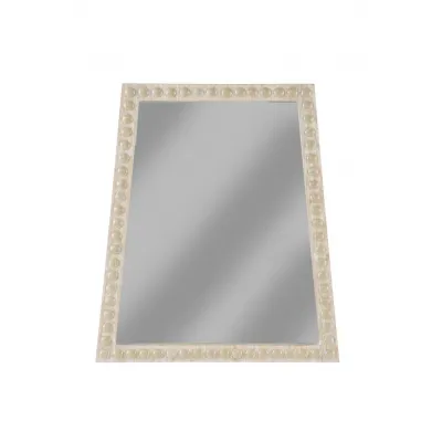 Trapezoid Mirror Whitewash