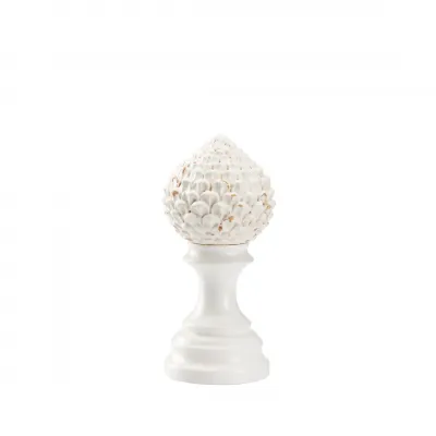 Artichoke Finial White Small