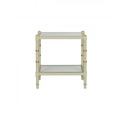 Conner Cane End Table Green