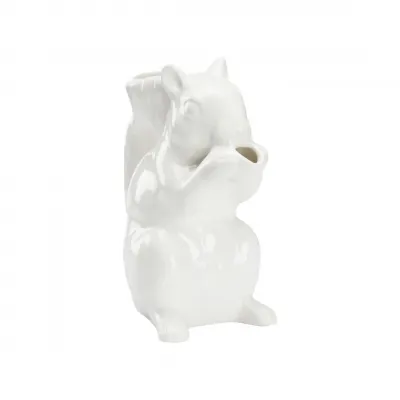 Squirrel Pitcher White