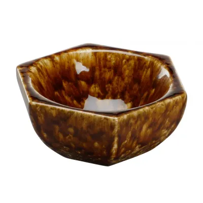 Tortoise Hexagonal Bowl Ceramic