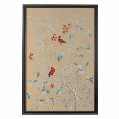 Buckhead Panel Red Cockatoo