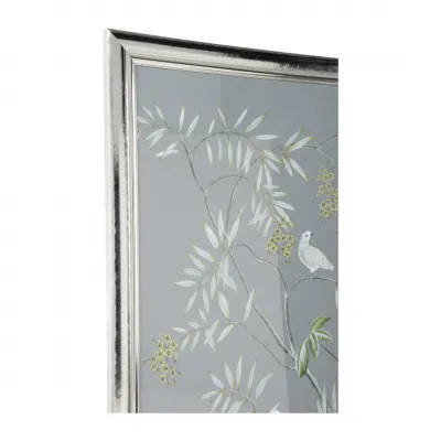 Buckhead Panel in Silver Cockatoo: MADE TO ORDER