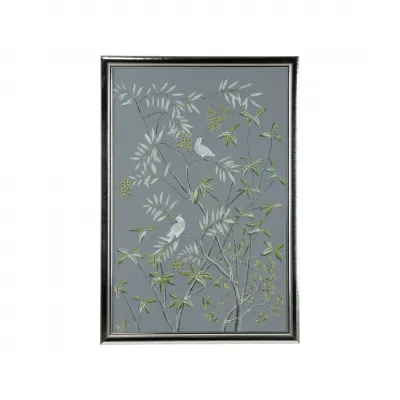 Buckhead Panel in Silver Cockatoo: MADE TO ORDER