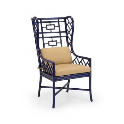 Gwyneth Wing Chair Indigo