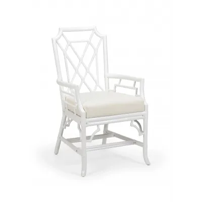 Wild Palm Armchair White