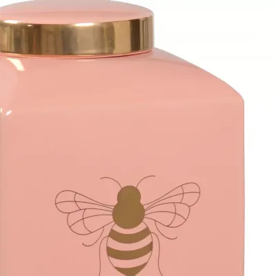 Bee Gracious Ginger Jar Coral
