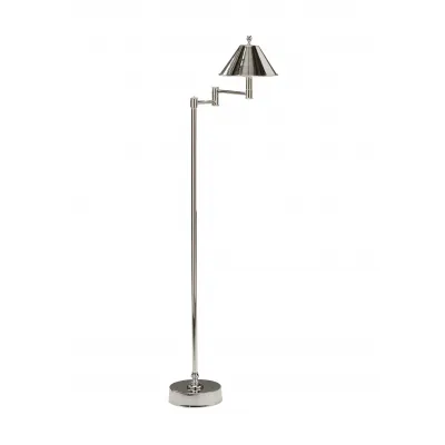 Ashbourne Nickel Floor Lamp