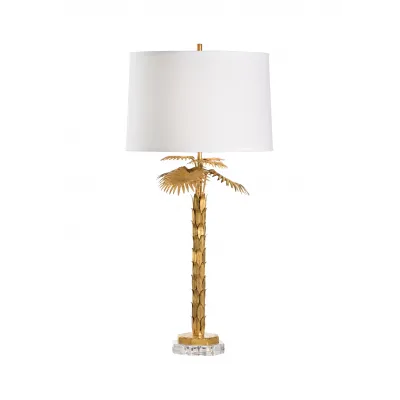 Palm Island Lamp Gold