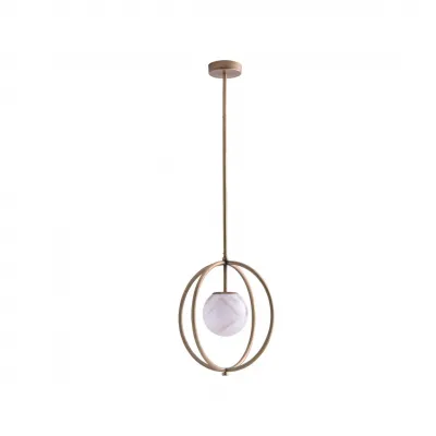 Donata Bronze Marble Pendant