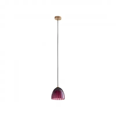 Caterina Aubergine Single Pendant