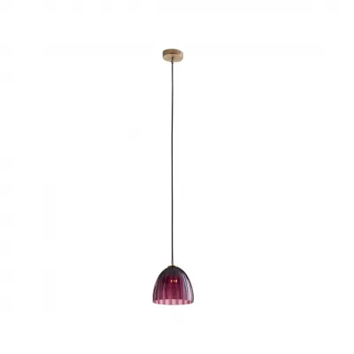 Caterina Aubergine Single Pendant