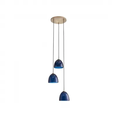Caterina Blue Avio Triple Pendant