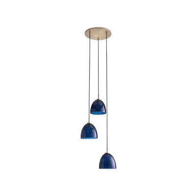 Caterina Blue Avio Triple Pendant
