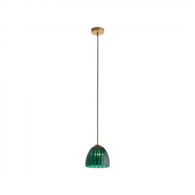 Caterina Emerald Green Single Pendant