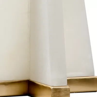 Alabaster Pyramid Lamp