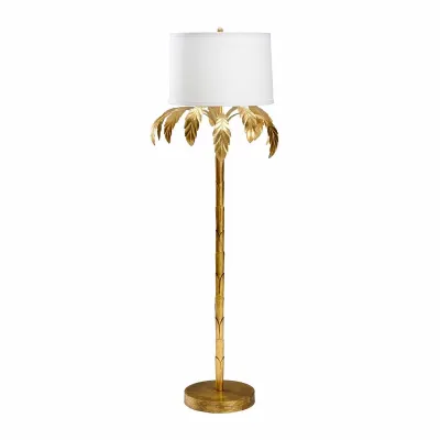 Palm Floor Lamp Gold