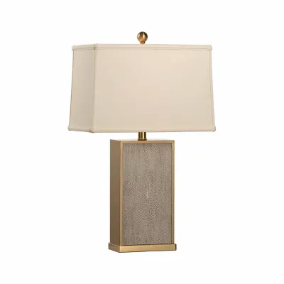Gray Shagreen Lamp