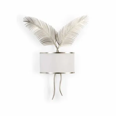Double Palm Sconce Silver