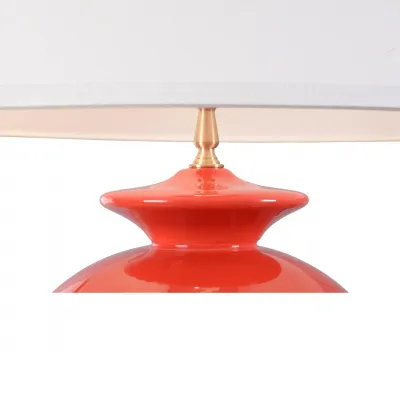 Opus Red Ceramic Lamp