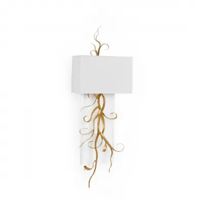 Curling Leaves Sconce with Acrylic