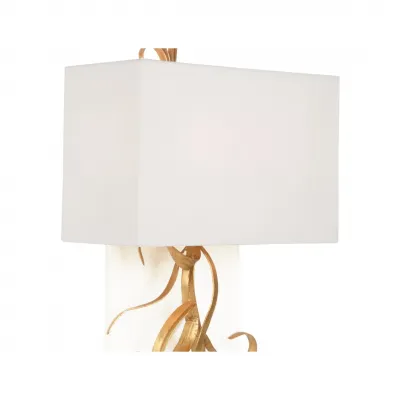 Curling Leaves Sconce with Acrylic