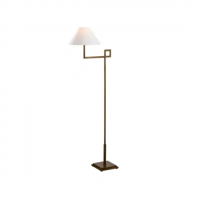 St. Dunstan Aged Brass Floor Lamp