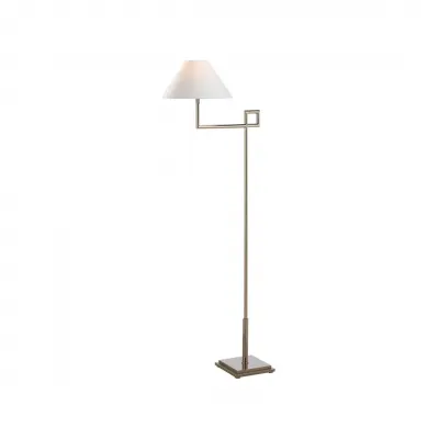 St. Dunstan Polished Nickel Floor Lamp