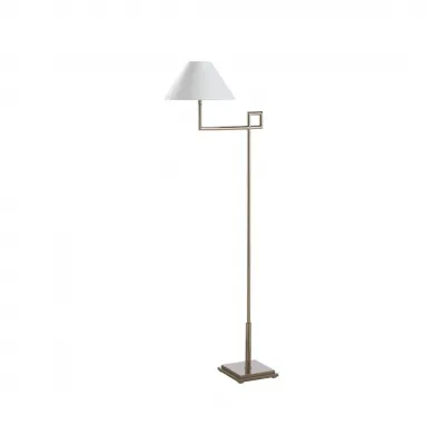 St. Dunstan Polished Nickel Floor Lamp