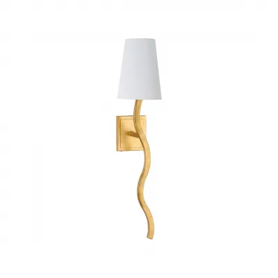 Sway Gold Leaf Sconce Left