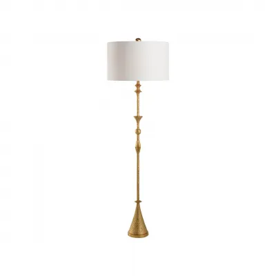 Gia Textured Gilt Floor Lamp