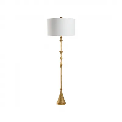 Gia Textured Gilt Floor Lamp