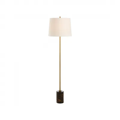 Lambeth Brown Marble Floor Lamp
