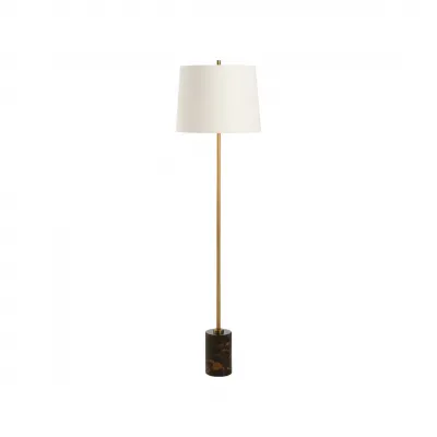 Lambeth Brown Marble Floor Lamp