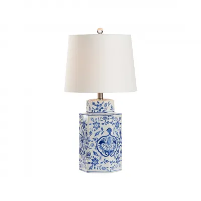 Blue & White Lamp