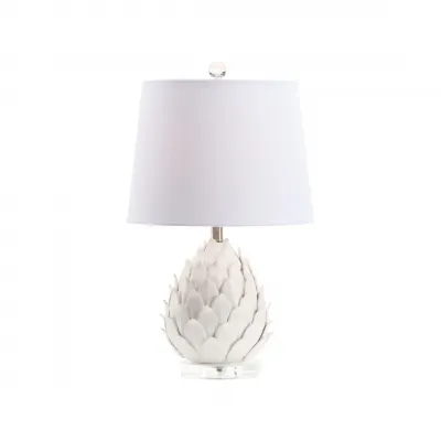 White Artichoke Lamp