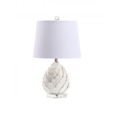 White Artichoke Lamp