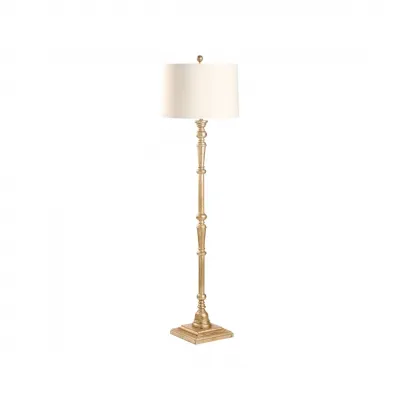 Beatrice Aged Silver Floor Lamp