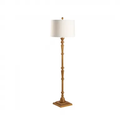 Beatrice Aged Gold Floor Lamp