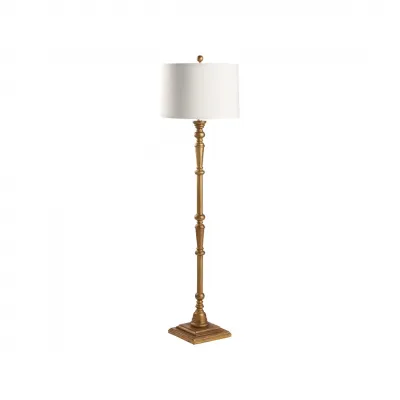 Beatrice Aged Gold Floor Lamp