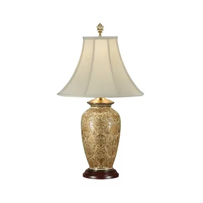 Gold Damask Lamp