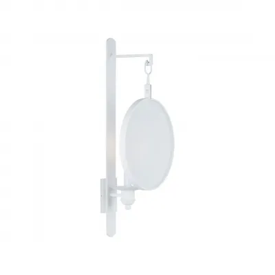 Leggit White Electrified Sconce
