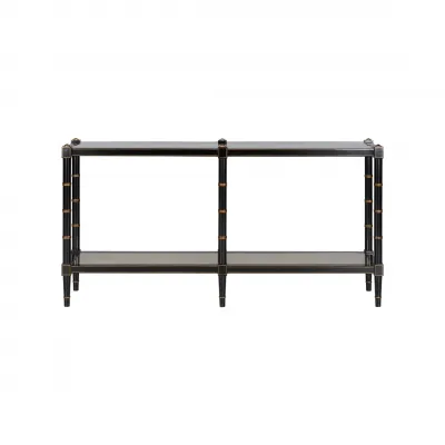 Conner Cane Black Sofa Table