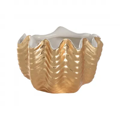 Venus Gold Oyster Bowl Small