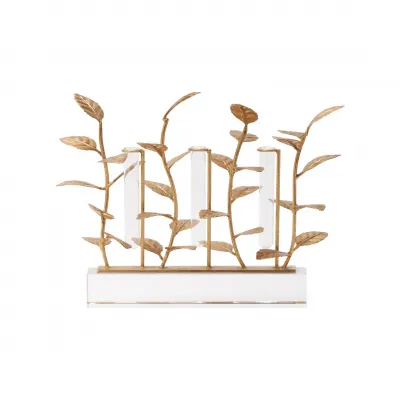 Eucalyptus Gold Leaf Vase